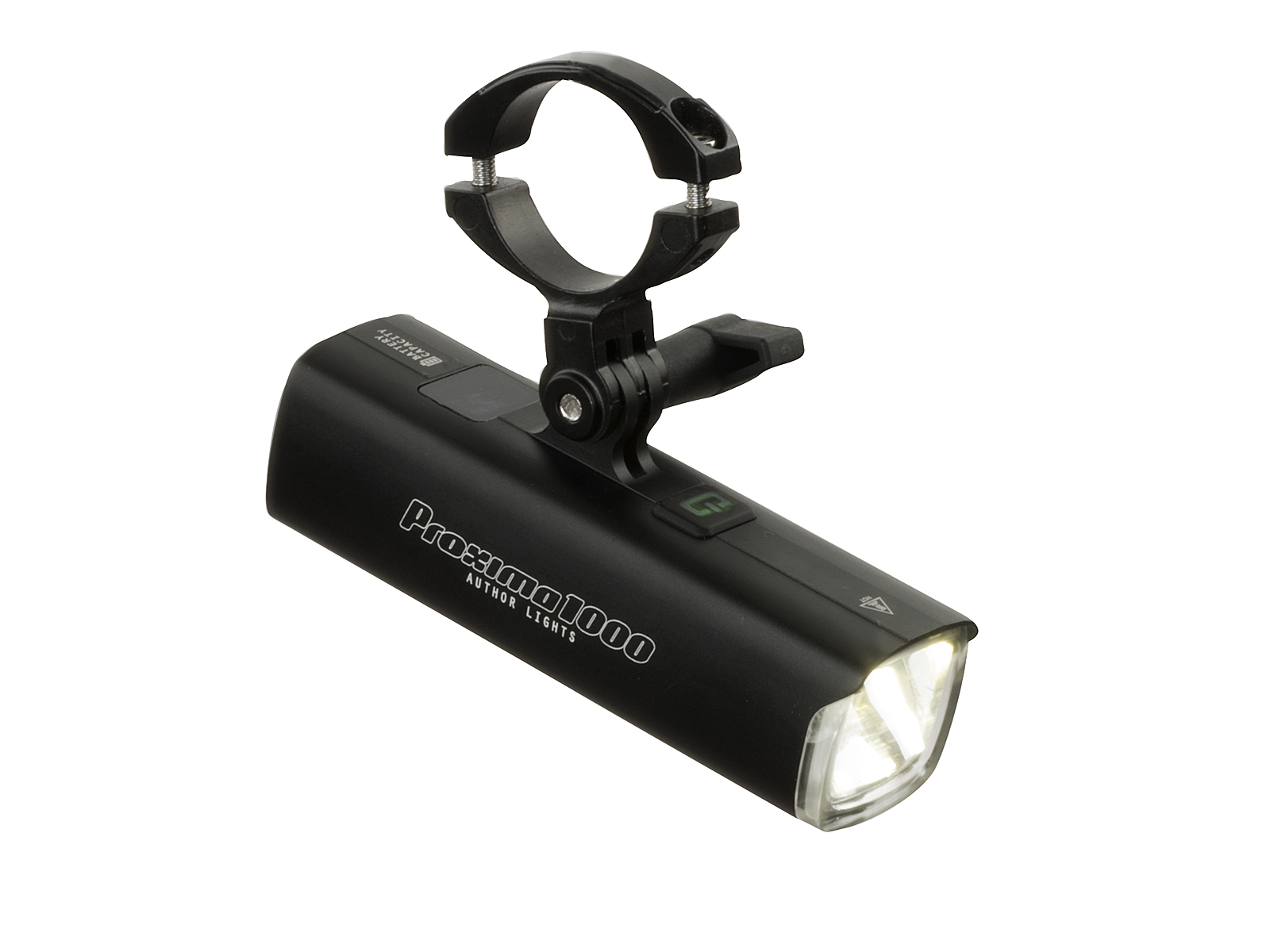 AUTHOR Světlo př. PROXIMA 1000 lm / GoPro 25- 32 clamp USB Alloy