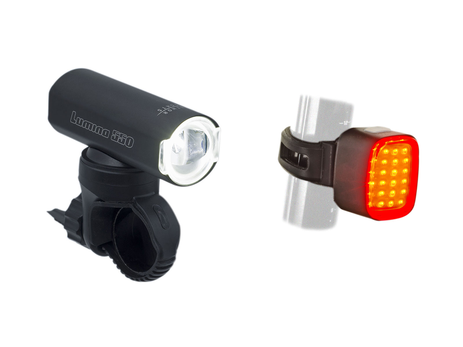 AUTHOR Světlo sada LUMINA 550 lm USB Alloy / Cubus USB CobLed 50 lm